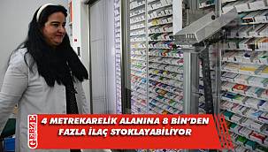 Derince'deki Eczane Robot Sistemi, görenlerin ilgisini çekiyor