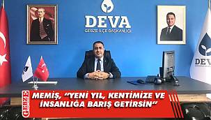 DEVA Gebze'den yeni yıl mesajı