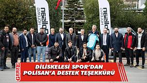 Diliskelesi Spor'dan Polisan'a teşekkür ziyareti