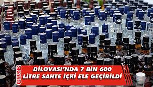 Dilovası’nda sahte içki operasyonu