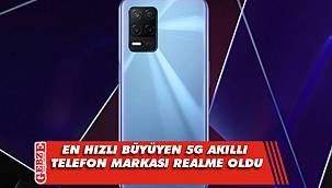 En hızlı büyüyen 5G akıllı telefon markası Realme oldu