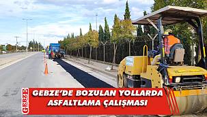 Gebze’de bozulan yollar asfaltlanıyor