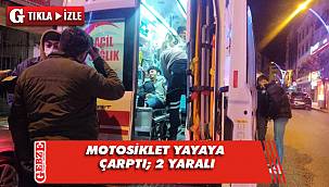 Gebze'de motosiklet yayaya çarptı