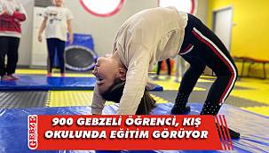 Gebzeli öğrenciler, kış okulunda eğitim görüyor