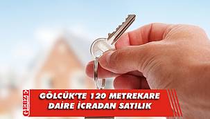 Gölcük'te 120 metrekare daire icradan satılık