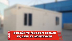 Gölcük'te tek katlı ev ahır ve konteyner icradan satılık