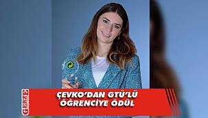 GTÜ Öğrencisine ÇEVKO'dan ödül