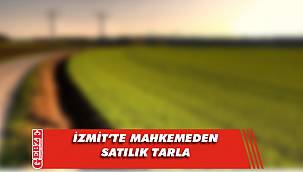 İzmit'te 1520 metrekare tarla mahkemeden satılık