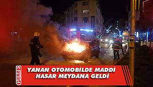 İzmit'te seyir halindeki otomobil alev aldı