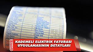 Kademeli elektrik faturası uygulamasının detayları