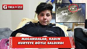 Kadın kurye böyle saldırıya uğradı