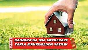 Kandıra'da 834 metrekare tarla mahkemeden satılık