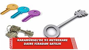 Karamürsel'de 2+1 93 metrekare daire icradan satılık