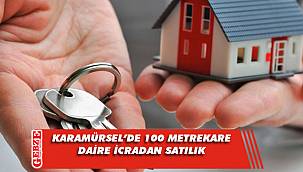 Karamürsel'de 3+1 100 metrekare daire icradan satılık