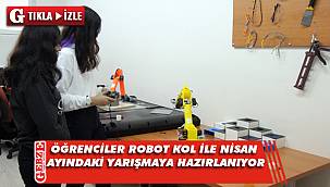 Kartepe'de kız öğrencilerin robot kol başarısı