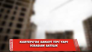 Kartepe'de sanayi tipi yapı icradan satılık