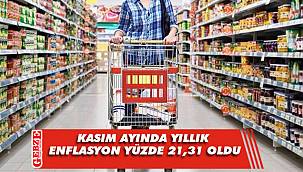 Kasım ayı enflasyon rakamları açıklandı