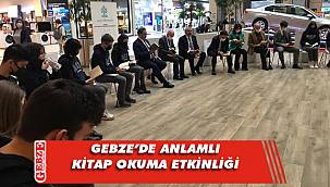 Kitap okumak için Gebze Center’da buluştular