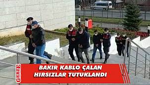 KMO'da kablo çalan hırsızlar tutukandı
