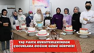 KO-MEK'ten çocuklara yaş pasta sürprizi