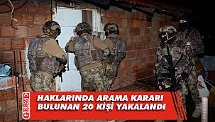 Kocaeli emniyetinden geniş çaplı operasyon