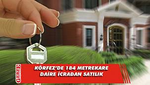 Körfez'de 184 metrekare dubleks daire icradan satılık