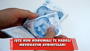 Kur korumalı TL vadeli mevduatın ayrıntıları açıklandı
