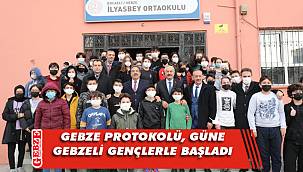 Protokol, İlyasbey Ortaokulu'na gitti