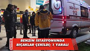 Tartıştığı kişiye bıçak çekti ama kendini yaraladı
