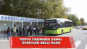 Ulaşıma zam yapıldı,ücretler belli oldu