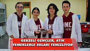 Yemek artıklarıyla, tatlı suları temizliyorlar