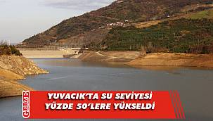 Yuvacık Barajı'nda seviye yükseldi