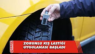 Zorunlu kış lastiği uygulaması başladı