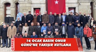 16 Ocak Basın Onur Günü Kocaeli'nde kutlandı