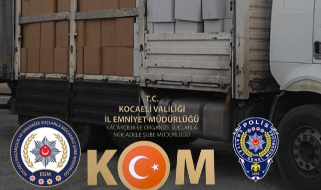 2 milyon 420 bin kaçak makaron ele geçirildi