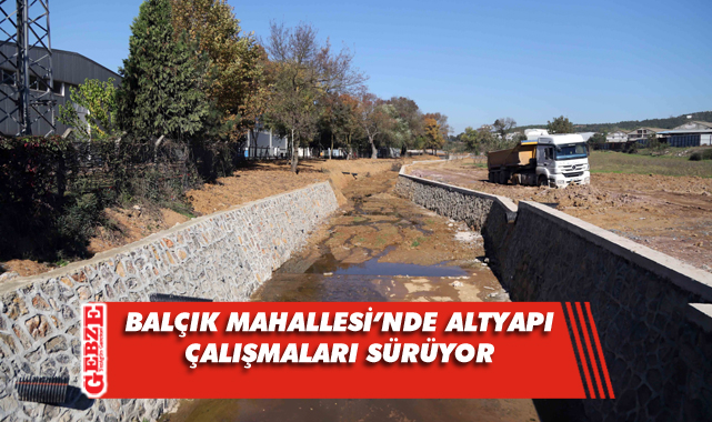 Balçık'ta yapılan altyapı çalışmalarında sona gelindi