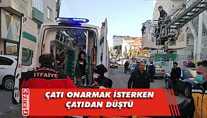 Başka binanın terasına düştü, kıl payı kurtuldu