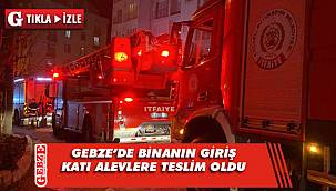 Binanın giriş katında çıkan yangın korkuttu