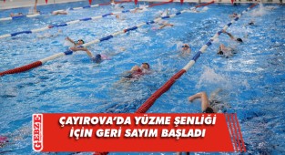 Çayırova'da yüzme şenliği