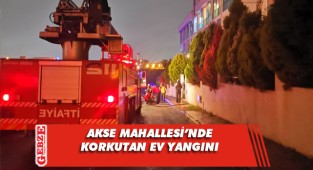 Çayırova'daki evde korkutan yangın
