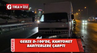 D-100’de yol ayrımını görmeyince, bariyere girdi