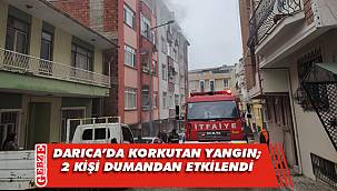 Darıca'da evin giriş katı alevlere telim oldu