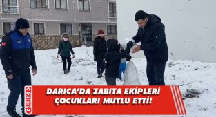 Darıca'da zabıta ekipleri çocuklarla eğlendi
