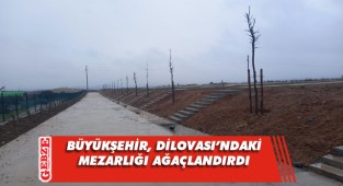 Demirciler mezarlığı ağaçlandırıldı