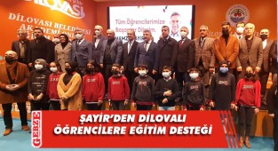 Dilovalı öğrencilere Şayir'den büyük destek