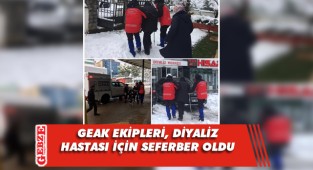 GEAK ekipleri, hastayı diyalize yetiştirdi