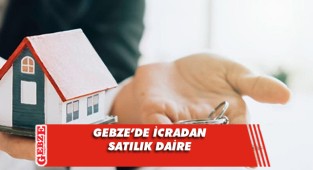 Gebze'de 2+1 67 metrekare daire icradan satılık