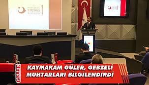 Gebze'de 2021'in son muhtarlar toplantısı yapıldı