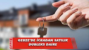 Gebze'de 5+1 118 metrekare dubleks daire icradan satılık