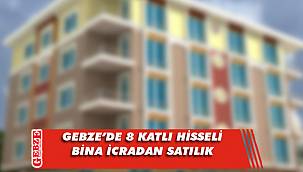 Gebze’de 8 katlı hisseli bina icradan satılık
